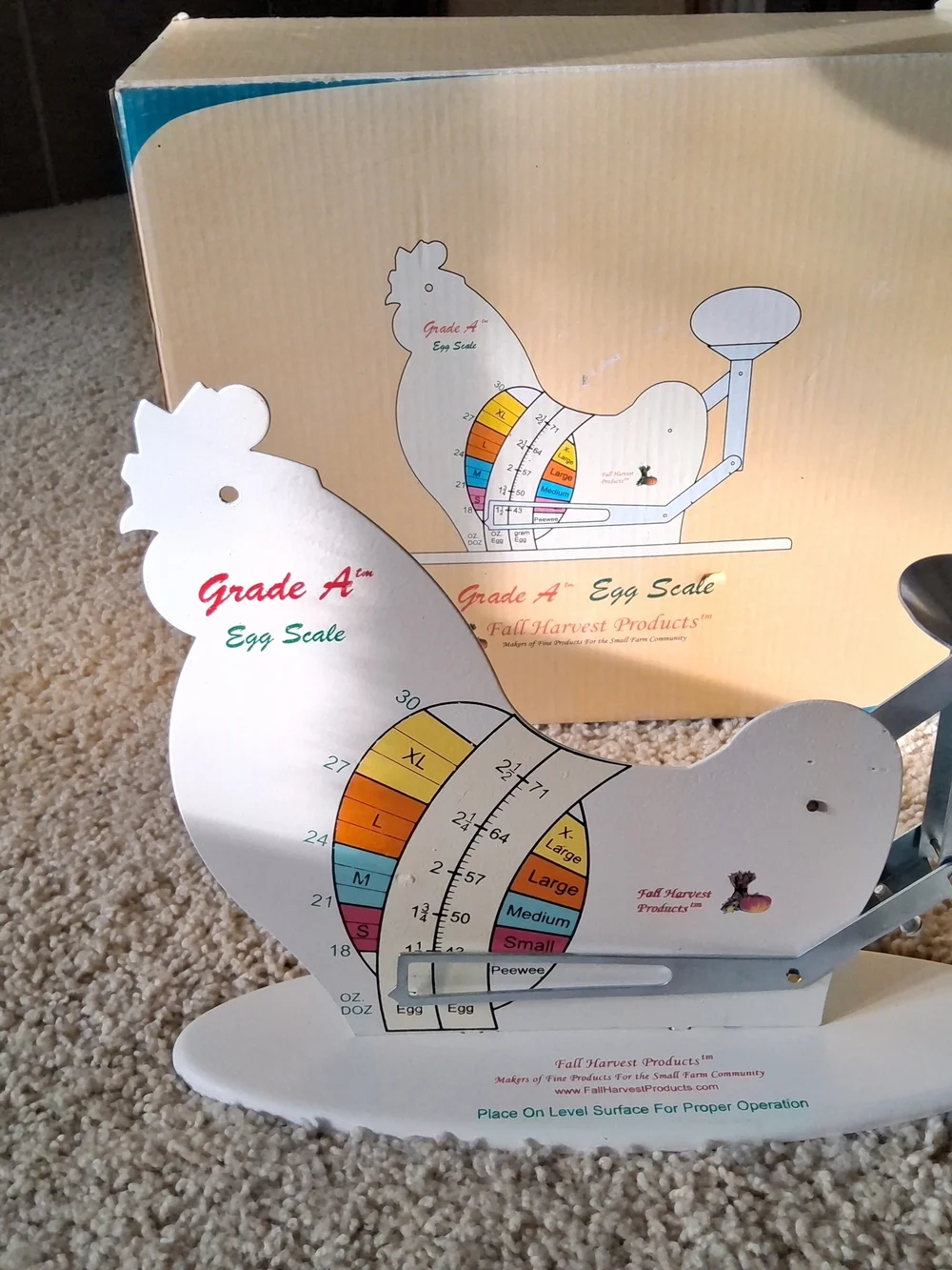 The Incredible Grade A Egg Scale~Chicken Egg Metal by Fall Harvest Products